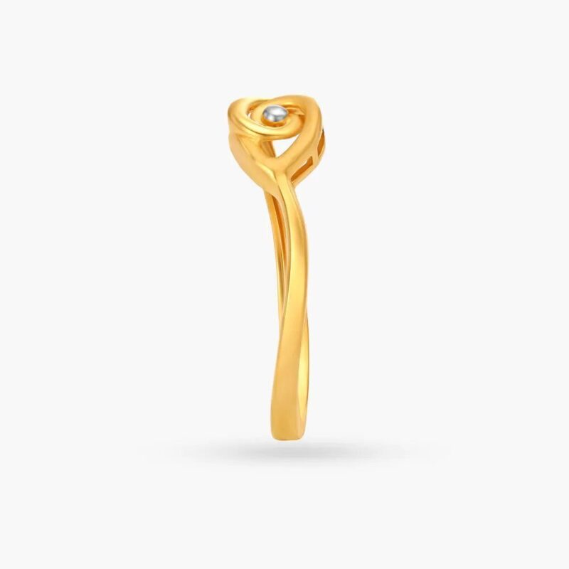 Solid 22K/18K Fine Yellow Gold Certified Women And Girls Statement Ring - Image 3