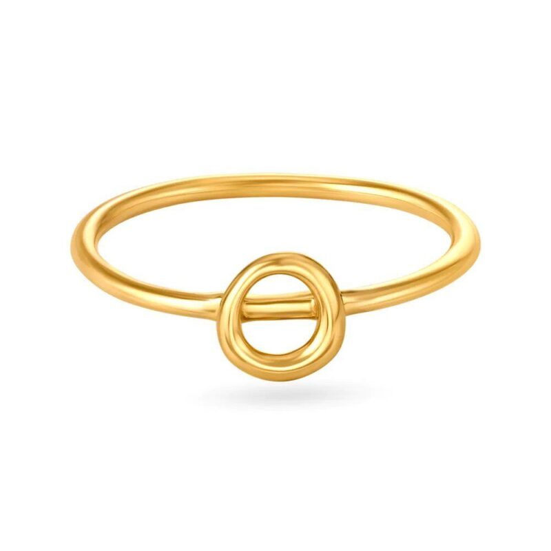 Solid 22K/18K Fine Yellow Gold Certified Women And Girls Band Ring - Image 2