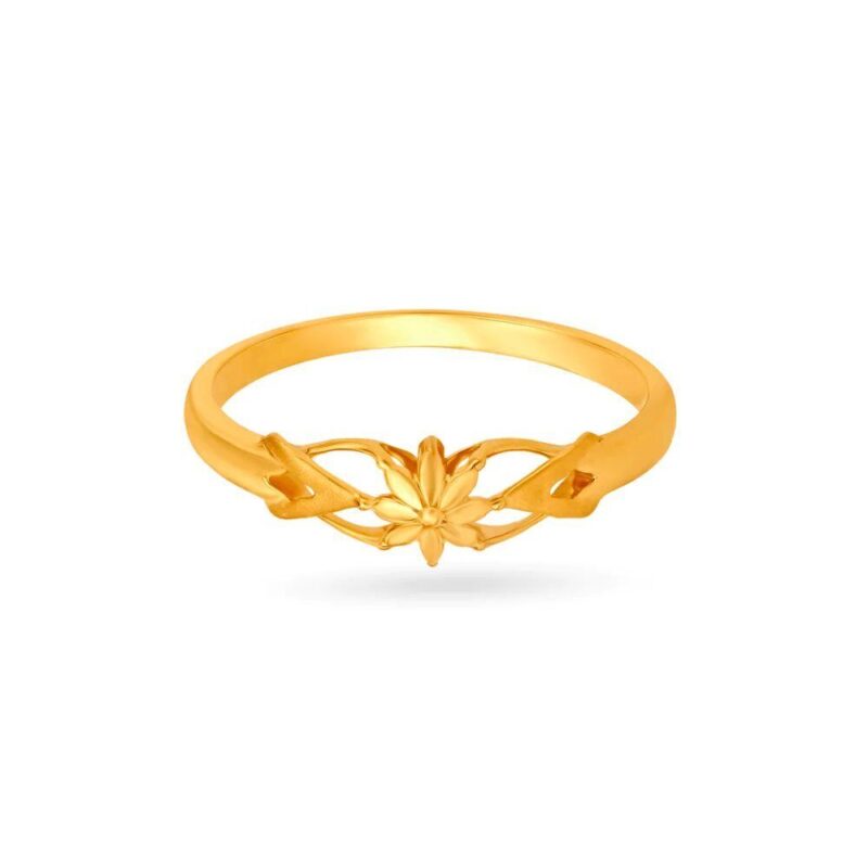Solid 22K/18K Fine Yellow Gold Certified Women And Girls Band Ring - Image 2