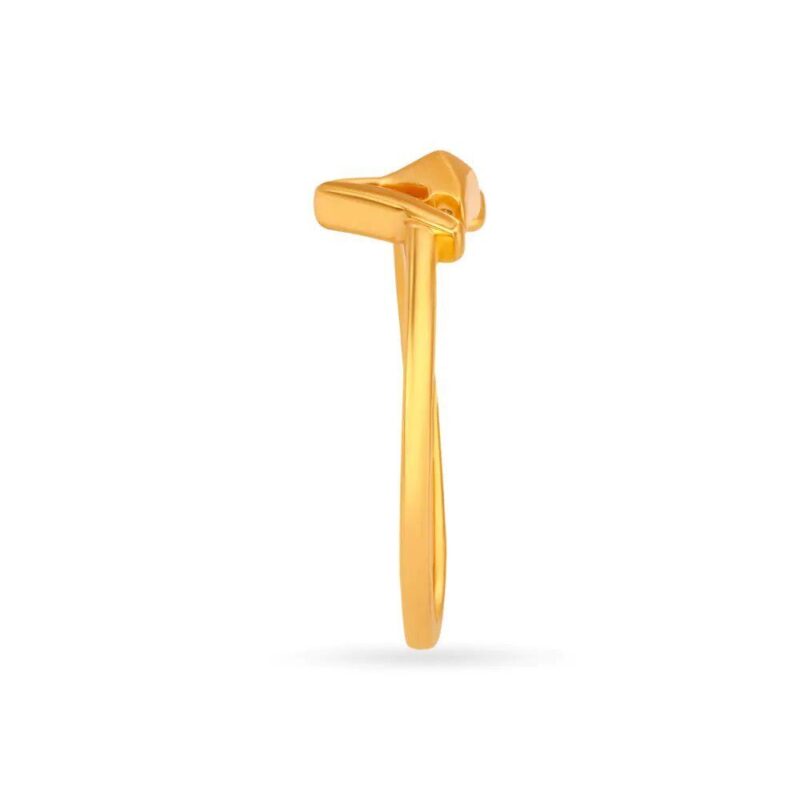 Solid 22K/18K Fine Yellow Gold Certified Women And Girls Statement Ring - Image 3