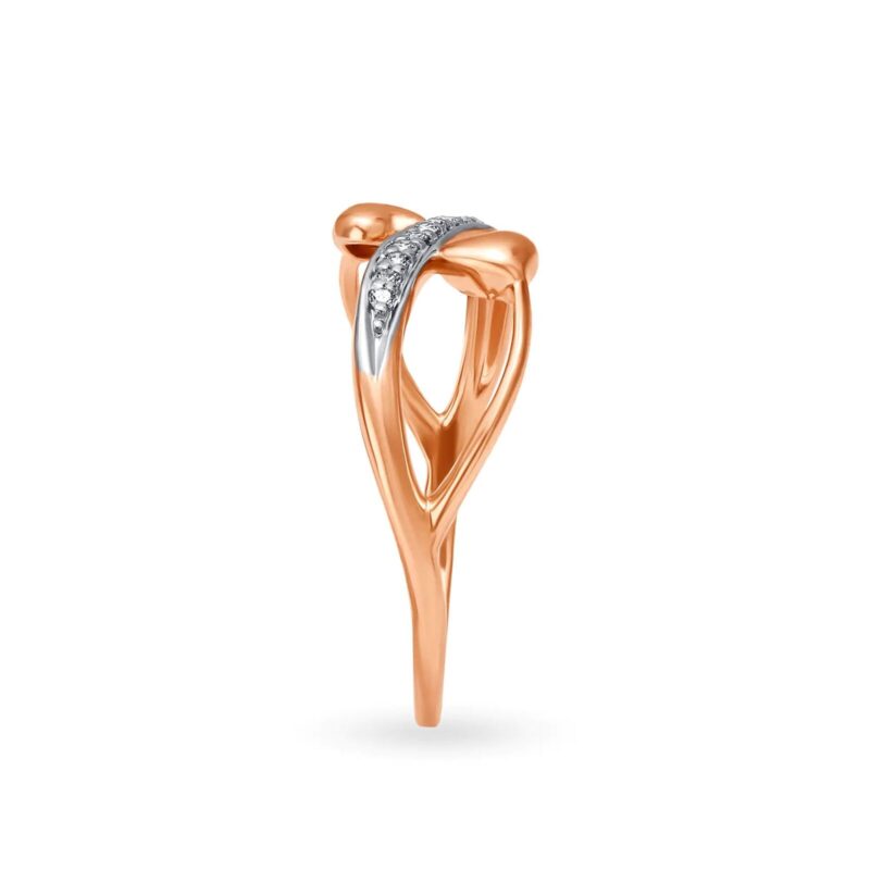 Solid 22K/18K Fine Rose Gold Certified Women And Girls Stack Ring - Image 3