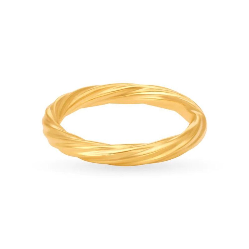 Solid 22K/18K Fine Yellow Gold Certified Women And Girls Band Ring - Image 2