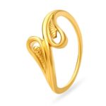 Solid 22K/18K Fine Yellow Gold Certified Women And Girls Statement Ring