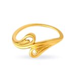 Solid 22K/18K Fine Yellow Gold Certified Women And Girls Statement Ring - Image 2