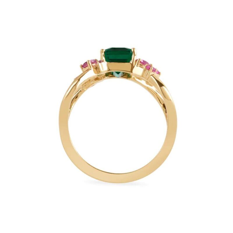 Solid 22K/18K Fine Yellow Gold Certified Women And Girls Statement Ring - Image 3