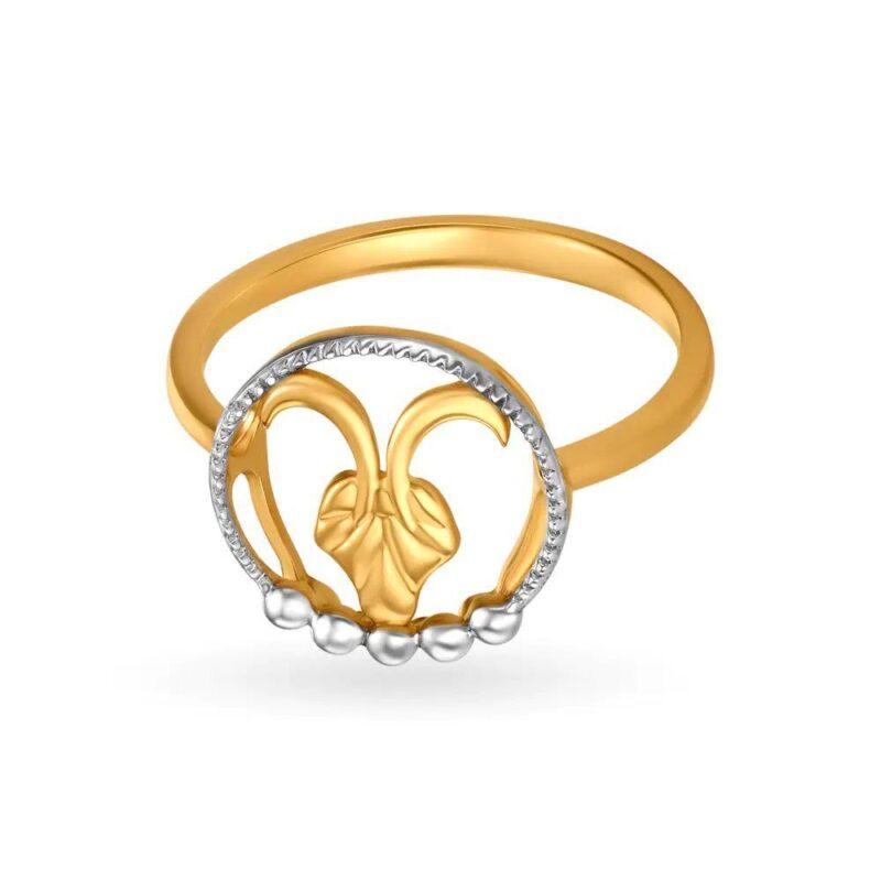 Solid 22K/18K Fine Yellow Gold Certified Women And Girls Statement Ring - Image 2