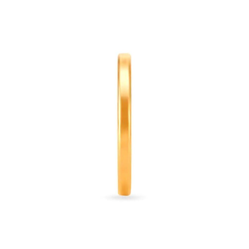 Solid 22K/18K Fine Yellow Gold Certified Women And Girls Band Ring - Image 3