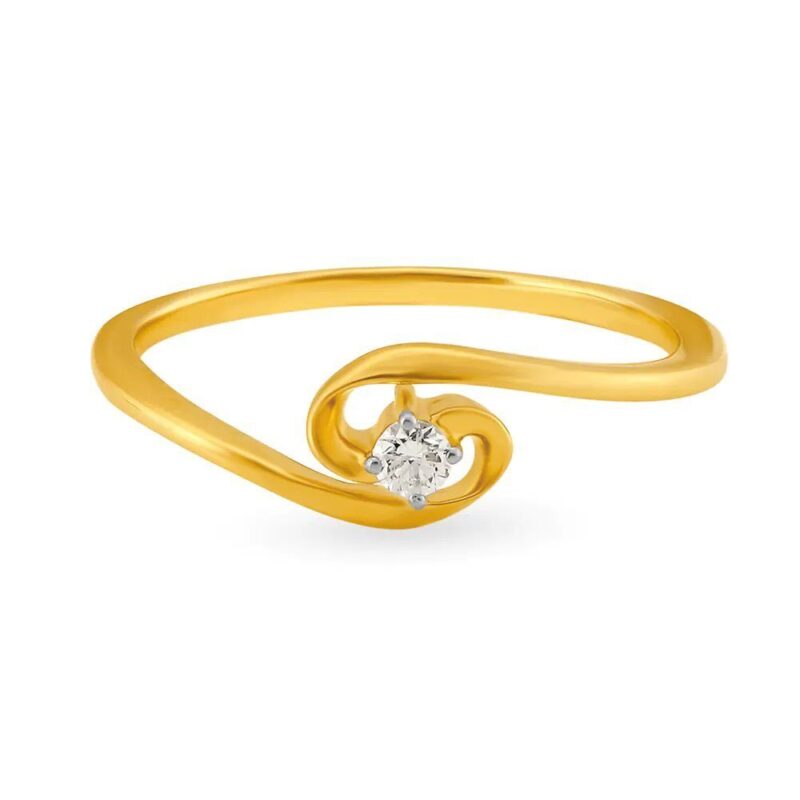 Solid 22K/18K Fine Yellow Gold Certified Women And Girls Stack Ring - Image 2