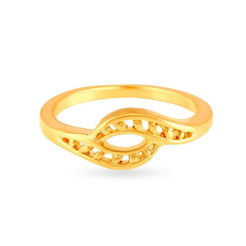 Solid 22K/18K Fine Yellow Gold Certified Women And Girls Semi-Mounted Ring - Image 2