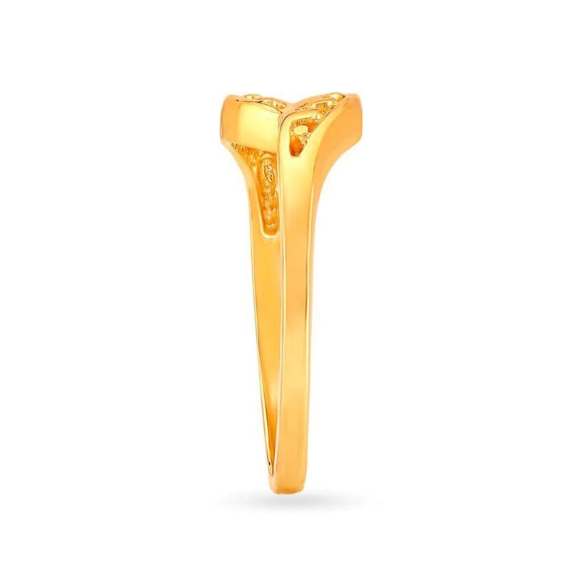Solid 22K/18K Fine Yellow Gold Certified Women And Girls Semi-Mounted Ring - Image 3