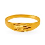 Solid 22K/18K Fine Yellow Gold Certified Women And Girls Band Ring - Image 2