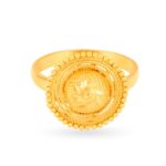 Solid 22K/18K Fine Yellow Gold Certified Women And Girls Statement Ring - Image 2
