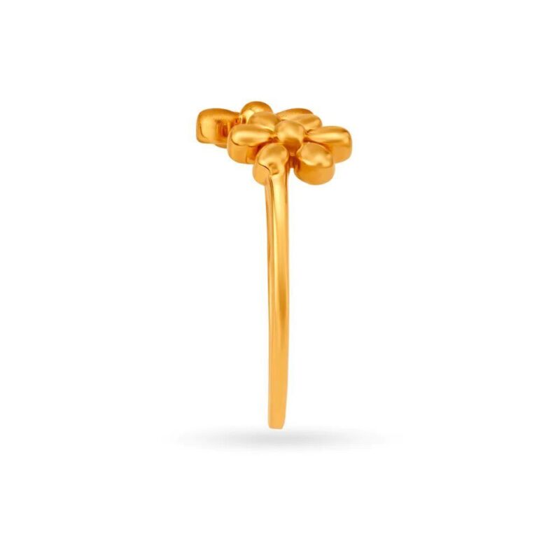 Solid 22K/18K Fine Yellow Gold Certified Women And Girls Statement Ring - Image 3