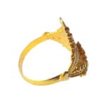 Solid 22K/18K Fine Yellow Gold Certified Women And Girls Statement Ring - Image 2