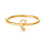 Solid 22K/18K Fine Yellow Gold Certified Women And Girls Band Ring - Image 2