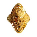Solid 22K/18K Fine Yellow Gold Certified Women And Girls Statement Ring