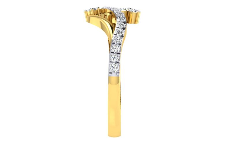 Solid 22K/18K Fine Yellow Gold Certified Women And Girls Statement Ring - Image 3