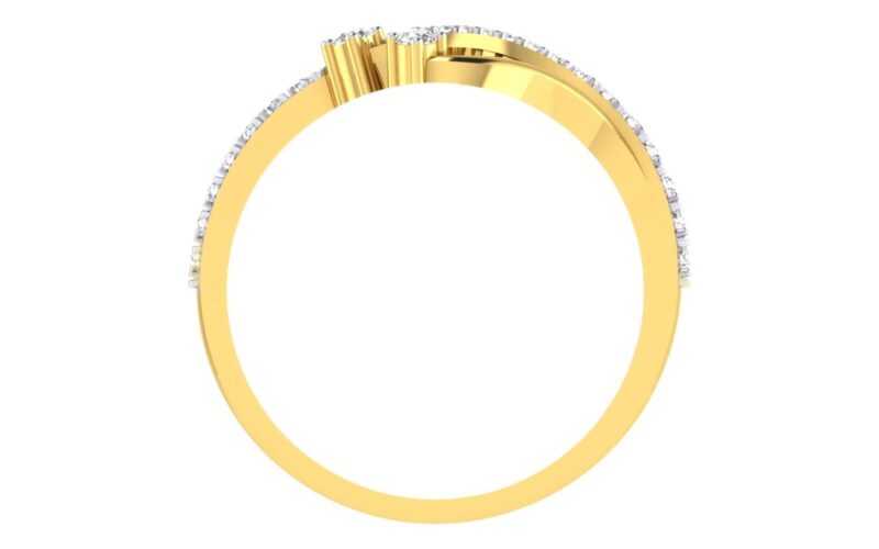 Solid 22K/18K Fine Yellow Gold Certified Women And Girls Statement Ring - Image 4