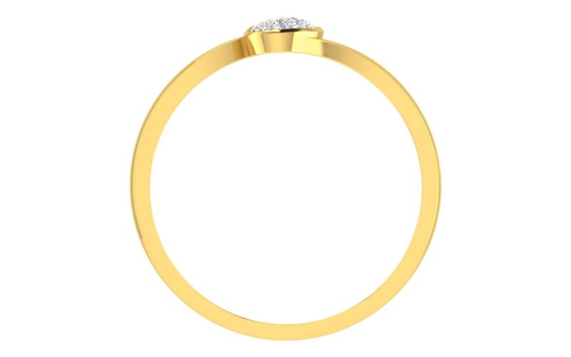 Solid 22K/18K Fine Yellow Gold Certified Women And Girls Statement Ring - Image 4