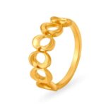 Solid 22K/18K Fine Yellow Gold Certified Women And Girls Stack Ring