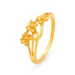 Solid 22K/18K Fine Yellow Gold Certified Women And Girls Statement Ring